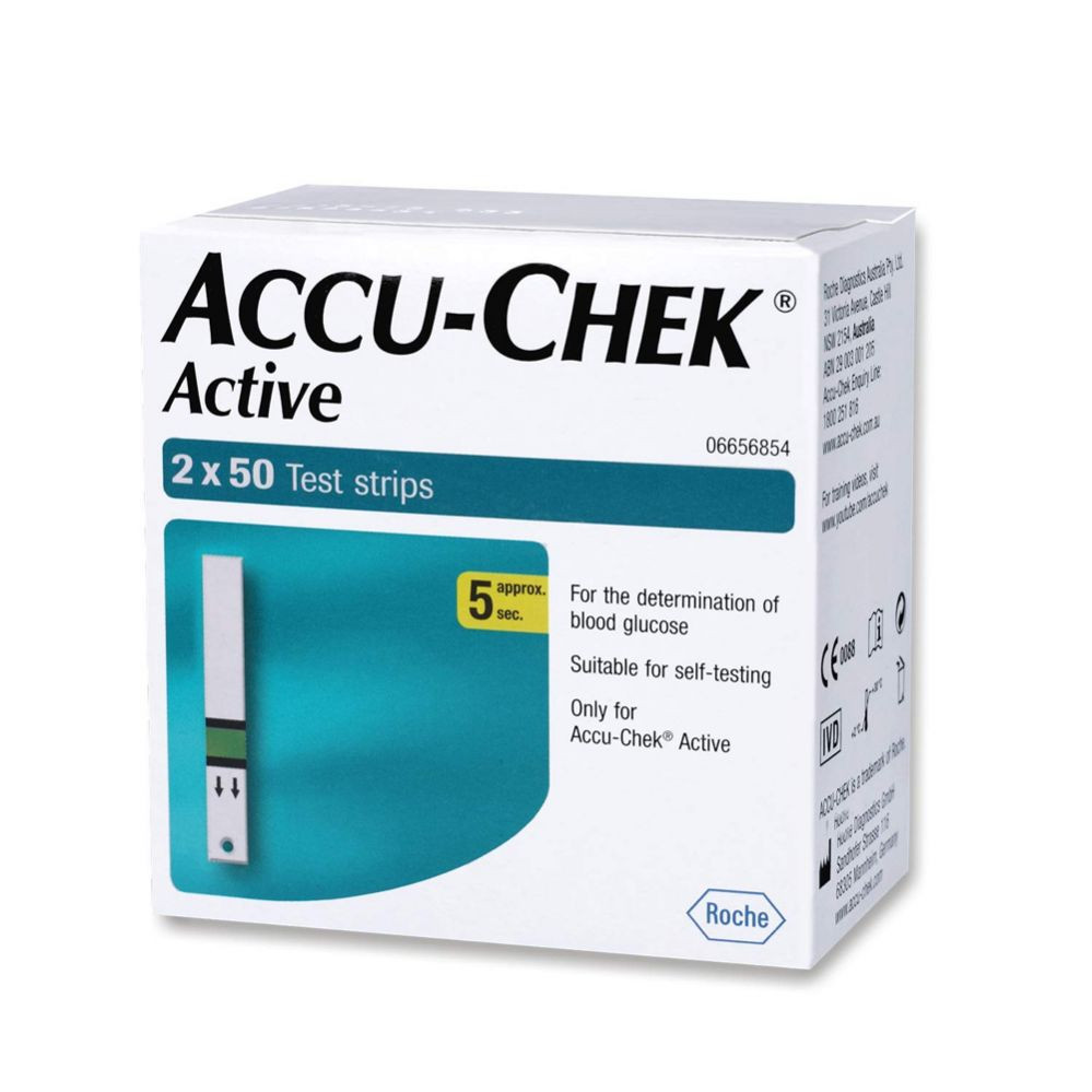 Accu Chek Active Blood Glucose Test Strips