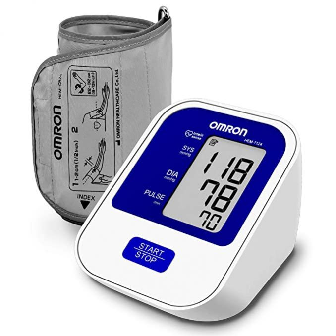 Omron HEM 7124 Fully Automatic Digital Blood Pressure Monitor with Intelligence Technology For Most Accurate Measurement